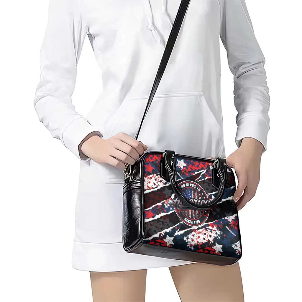 No Kings In America Since 1776 Shoulder Handbag Grunge Style LT01