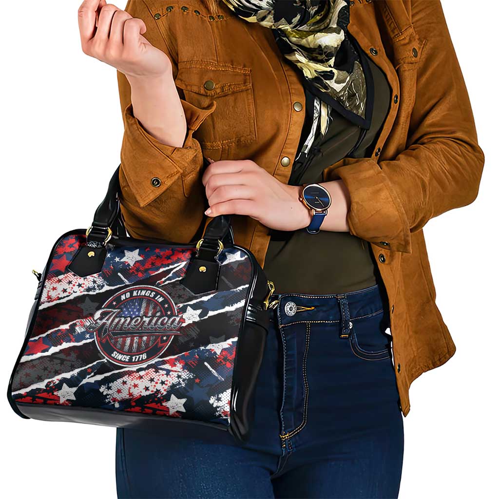 No Kings In America Since 1776 Shoulder Handbag Grunge Style LT01