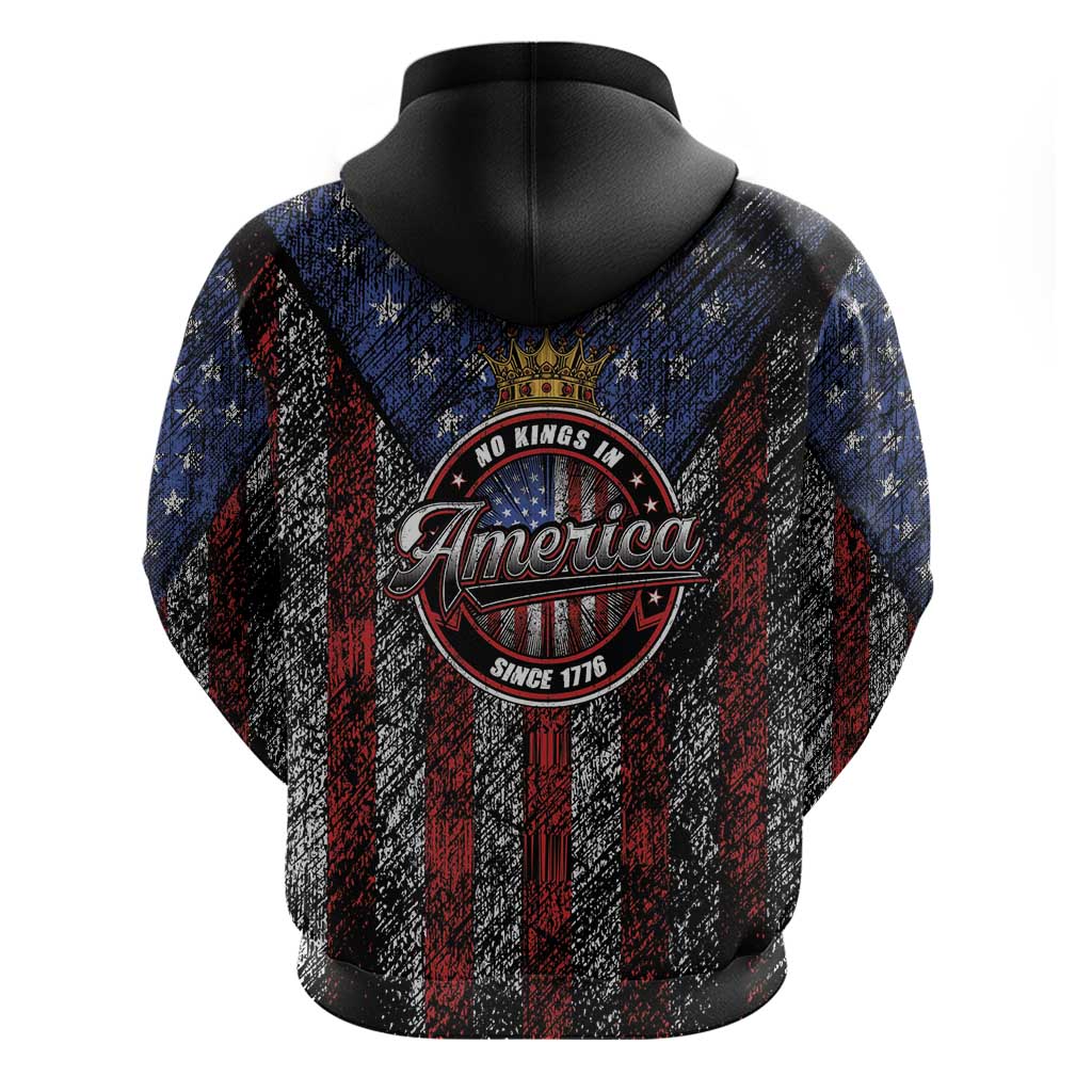 No Kings In America Since 1777 Hoodie Retro Vibe LT01