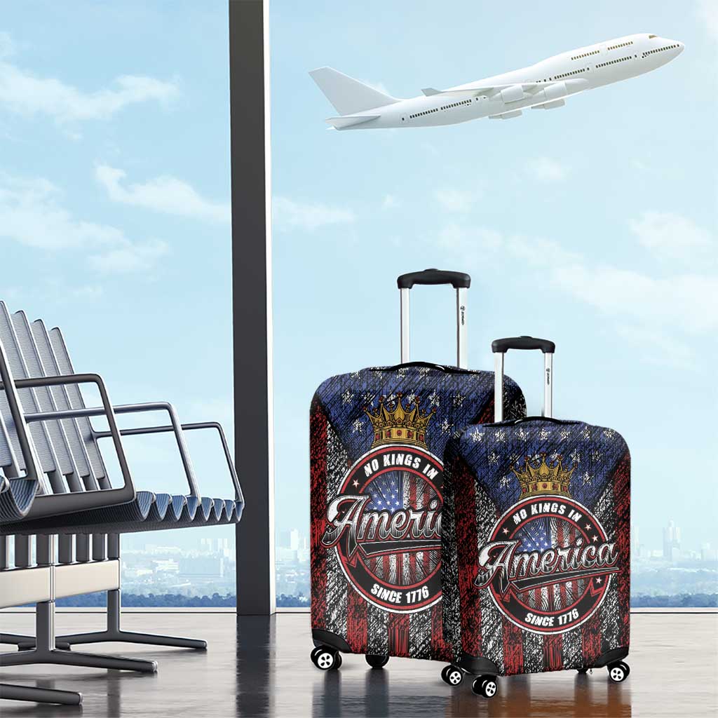 No Kings In America Since 1777 Luggage Cover Retro Vibe LT01