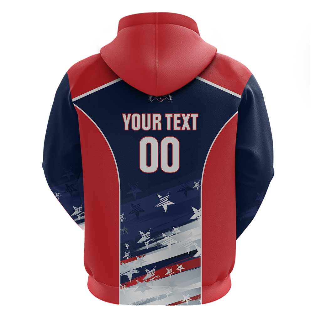 Custom USA Cricket Hoodie US Team Play Bold Play Proud LT01