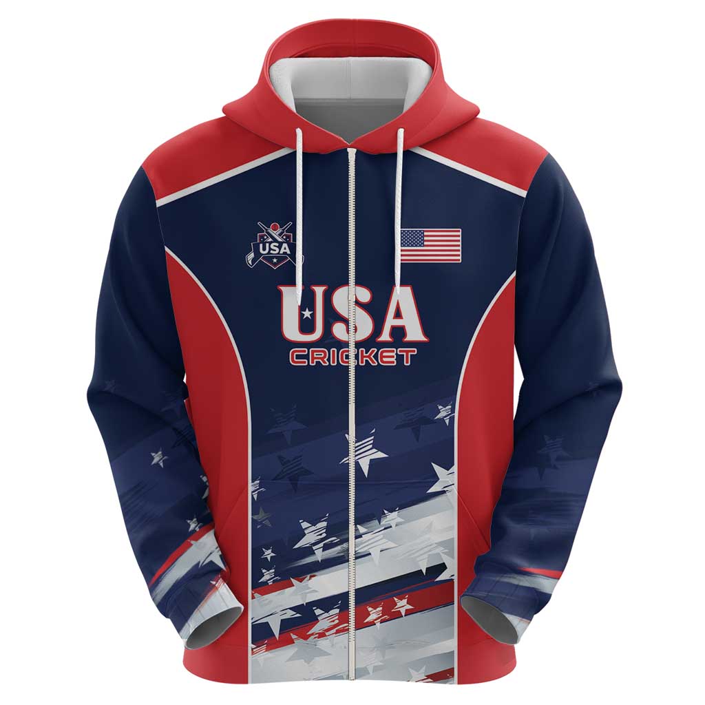 Custom USA Cricket Hoodie US Team Play Bold Play Proud LT01