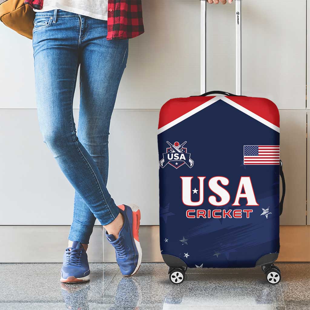 USA Cricket Luggage Cover US Team Play Bold Play Proud LT01