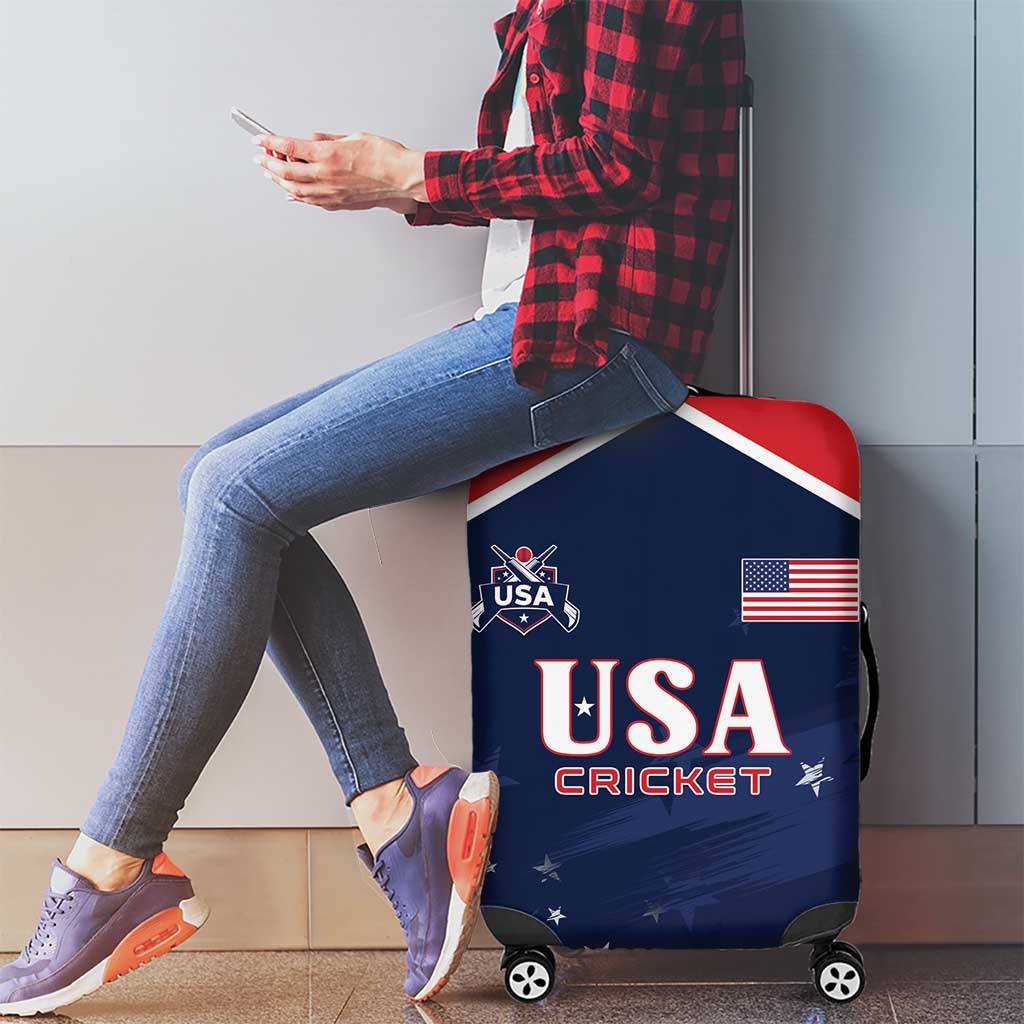USA Cricket Luggage Cover US Team Play Bold Play Proud LT01