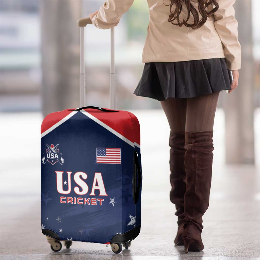 USA Cricket Luggage Cover US Team Play Bold Play Proud LT01