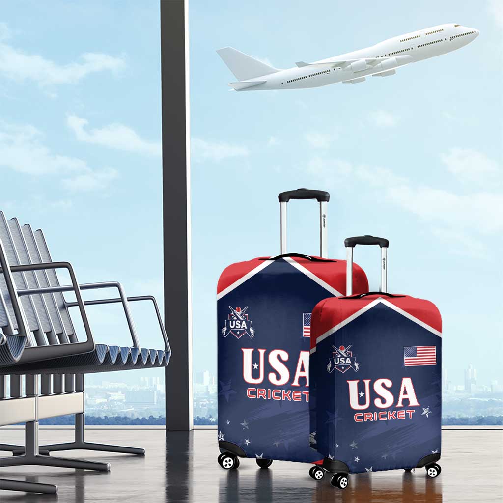 USA Cricket Luggage Cover US Team Play Bold Play Proud LT01