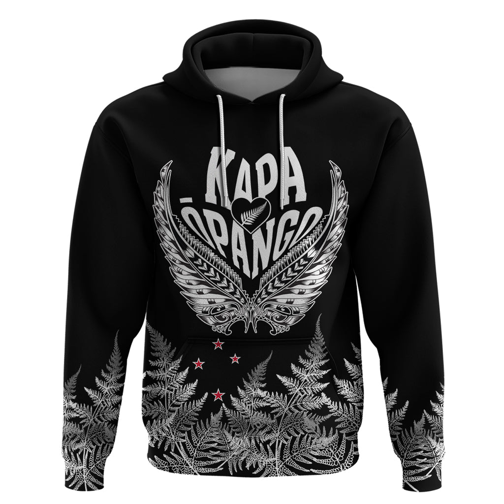 Custom New Zealand Rugby Hoodie NZ Opango Forever Silver Fern Heart LT01
