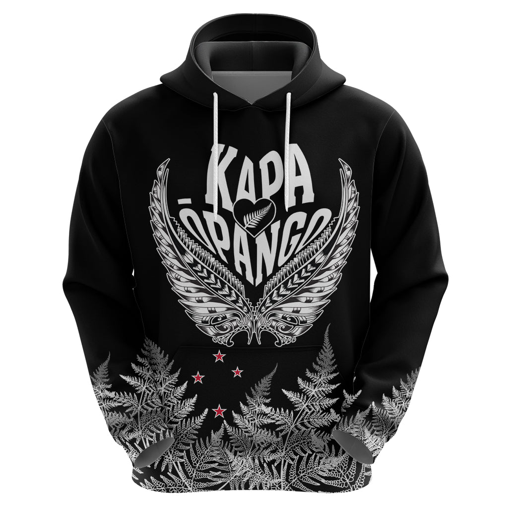 Custom New Zealand Rugby Hoodie NZ Opango Forever Silver Fern Heart LT01