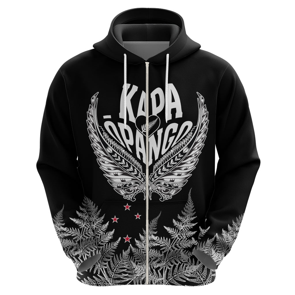 Custom New Zealand Rugby Hoodie NZ Opango Forever Silver Fern Heart LT01