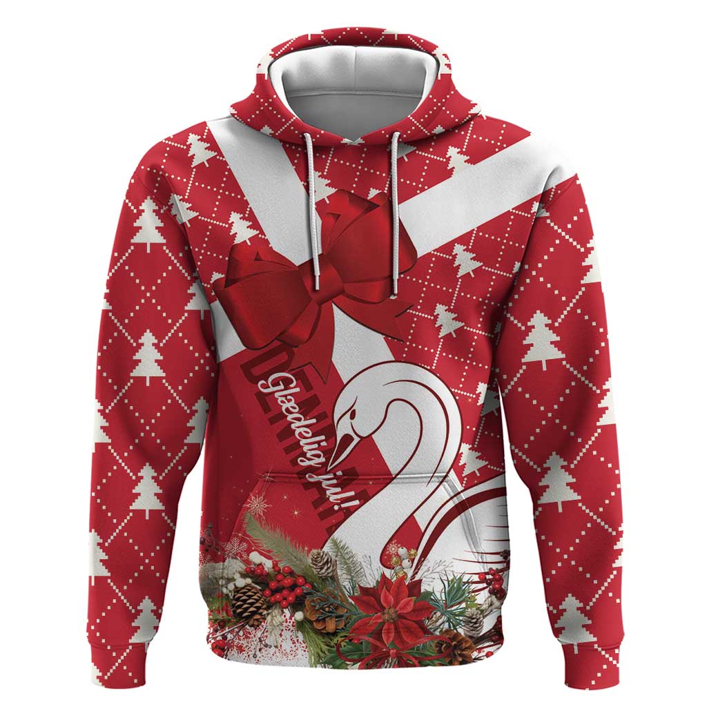 Denmark Christmas Hoodie Coquette Bow With Swan LT01