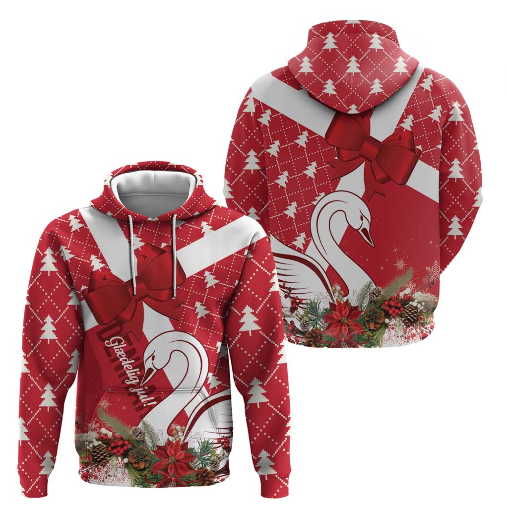 Denmark Christmas Hoodie Coquette Bow With Swan LT01