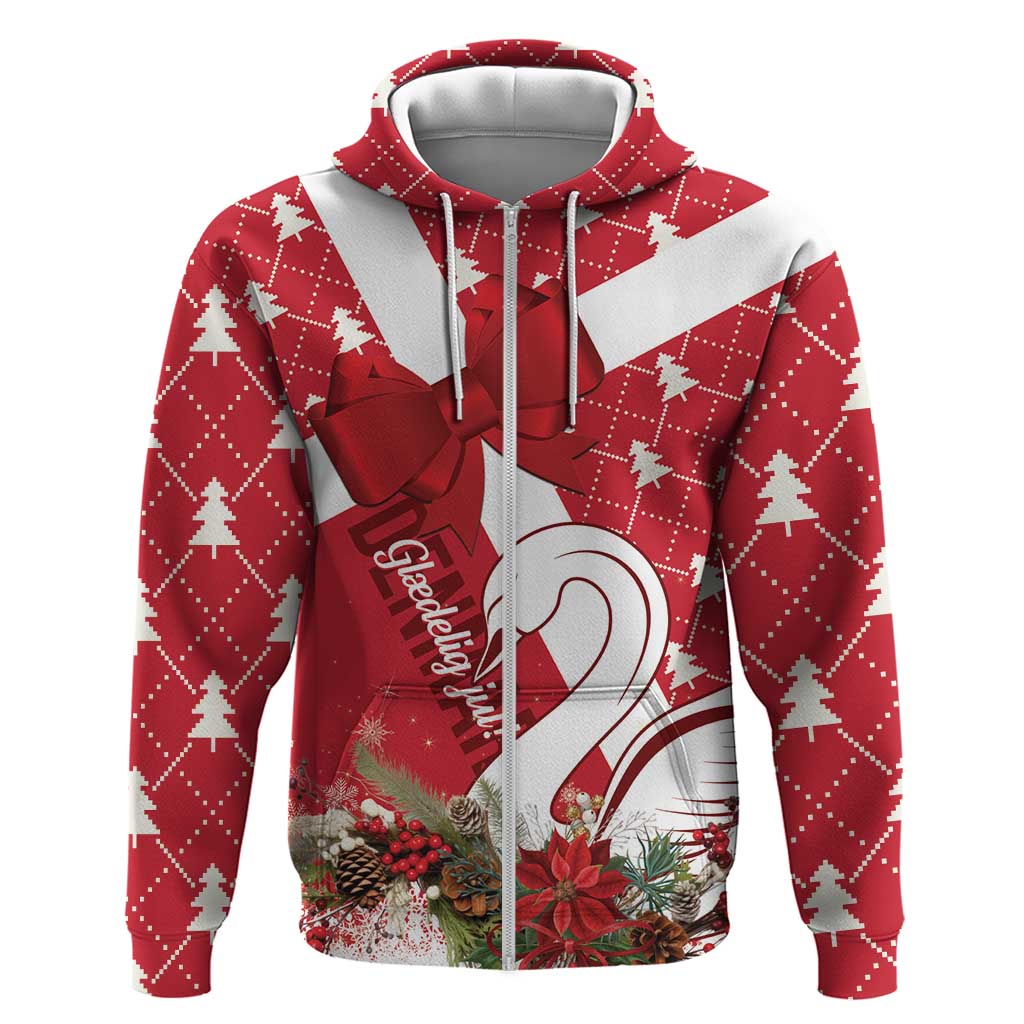 Denmark Christmas Hoodie Coquette Bow With Swan LT01
