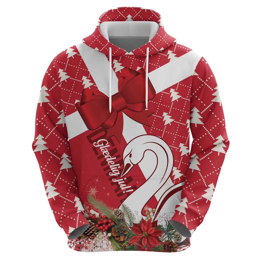 Denmark Christmas Hoodie Coquette Bow With Swan LT01