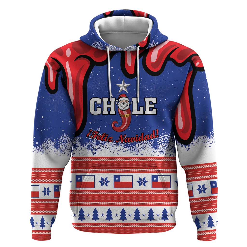 Personalized Feliz Navidad Chile Santa Claus Hoodie Chilli Christmas LT01