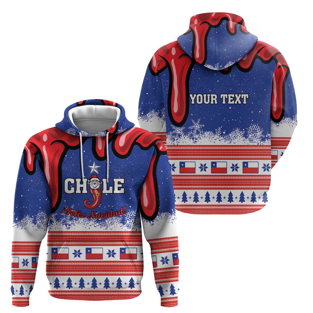 Personalized Feliz Navidad Chile Santa Claus Hoodie Chilli Christmas LT01