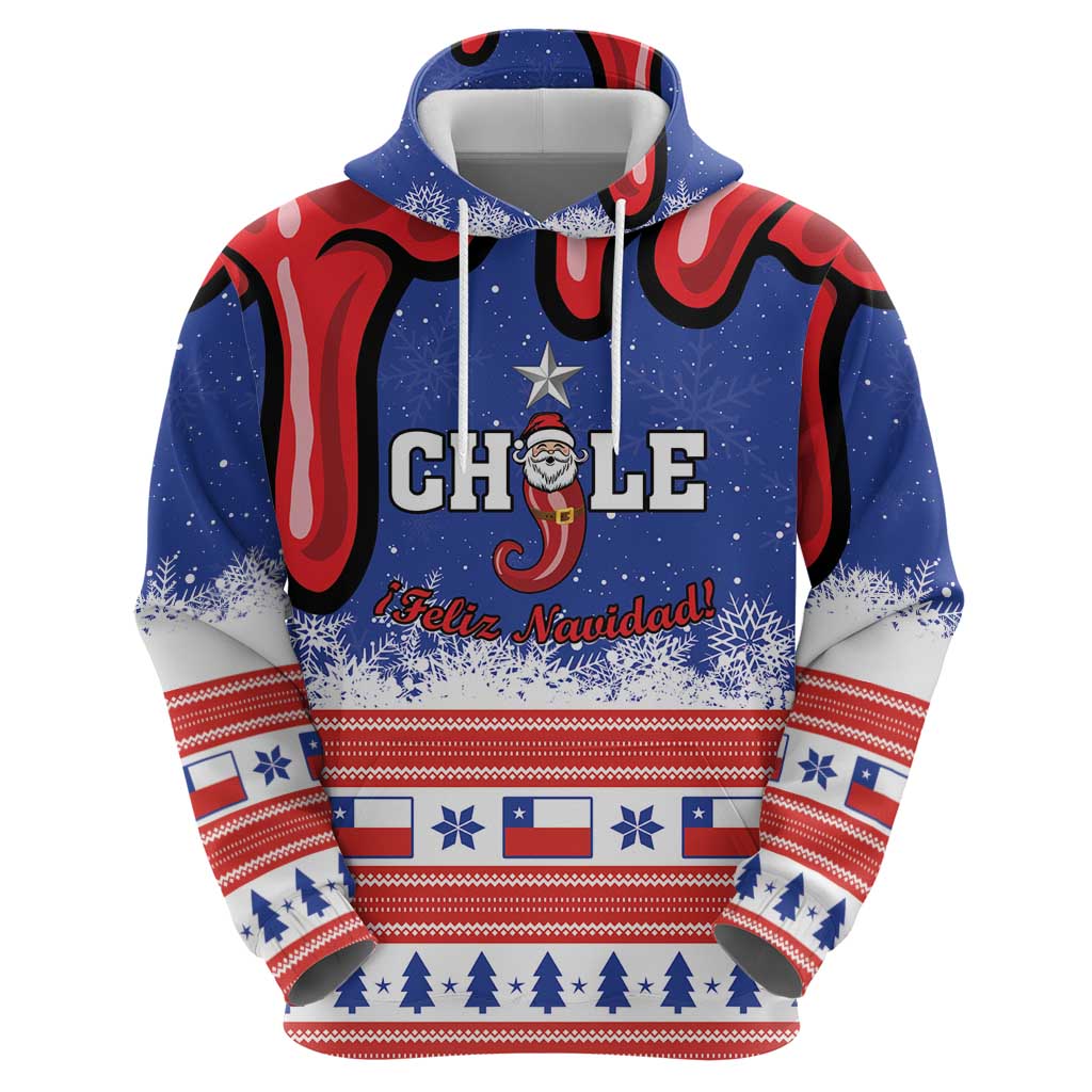 Personalized Feliz Navidad Chile Santa Claus Hoodie Chilli Christmas LT01