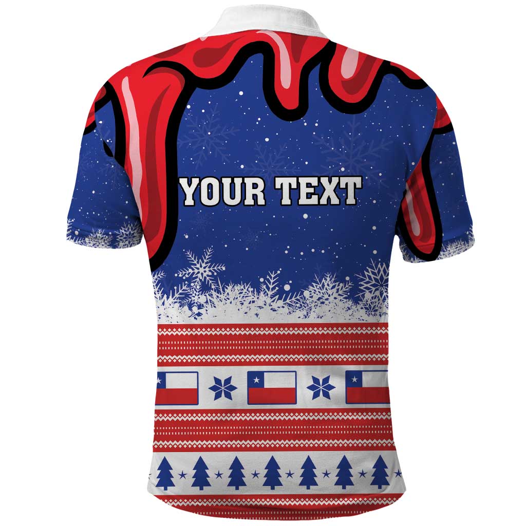 Personalized Feliz Navidad Chile Santa Claus Polo Shirt Chilli Christmas LT01