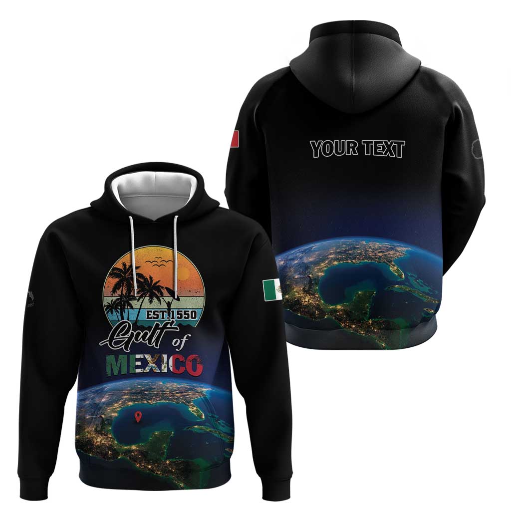 Personalized Gulf Of Mexico Est 1550 Hoodie Gulf Of Mexico From Space LT01