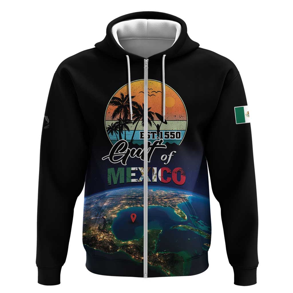Personalized Gulf Of Mexico Est 1550 Hoodie Gulf Of Mexico From Space LT01