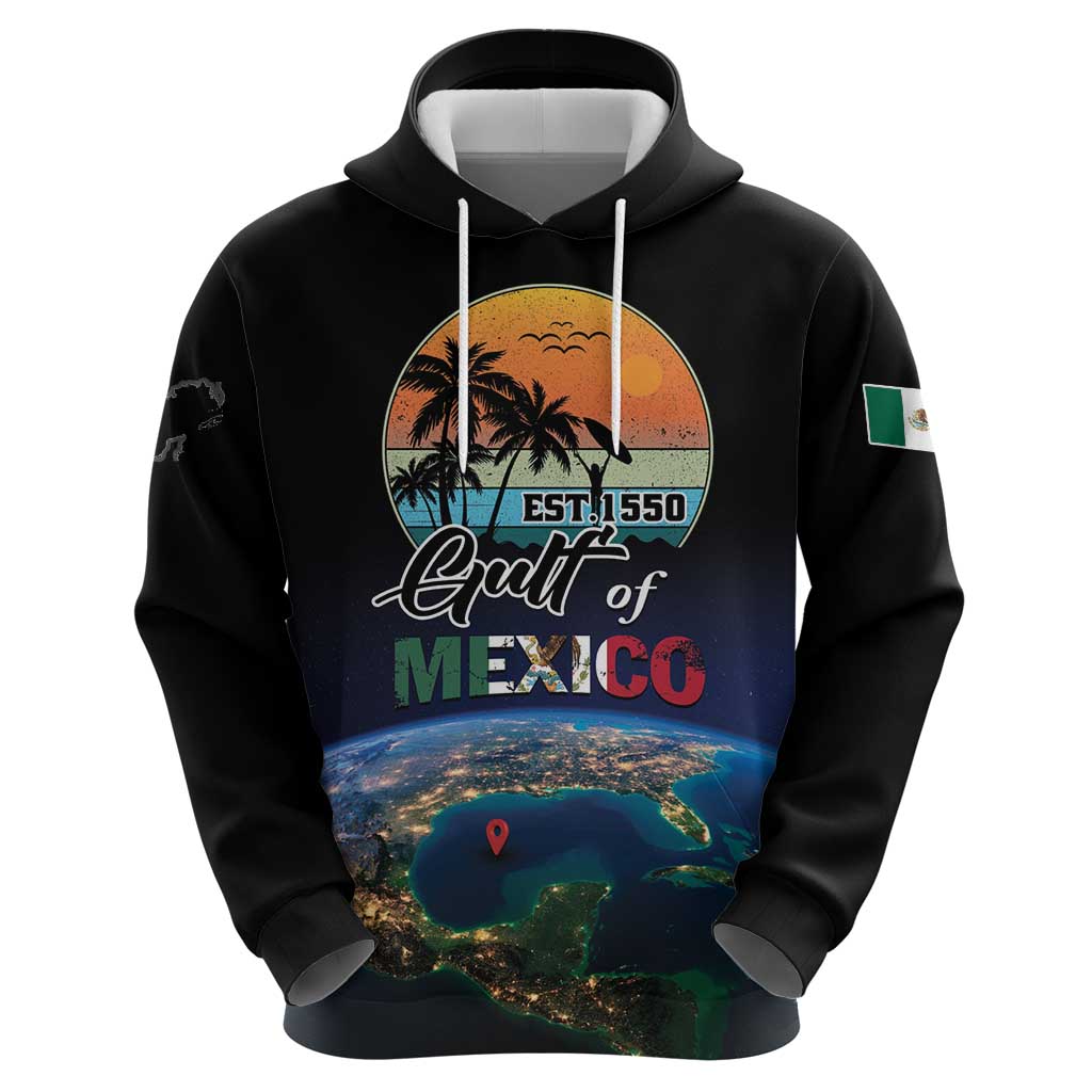 Personalized Gulf Of Mexico Est 1550 Hoodie Gulf Of Mexico From Space LT01