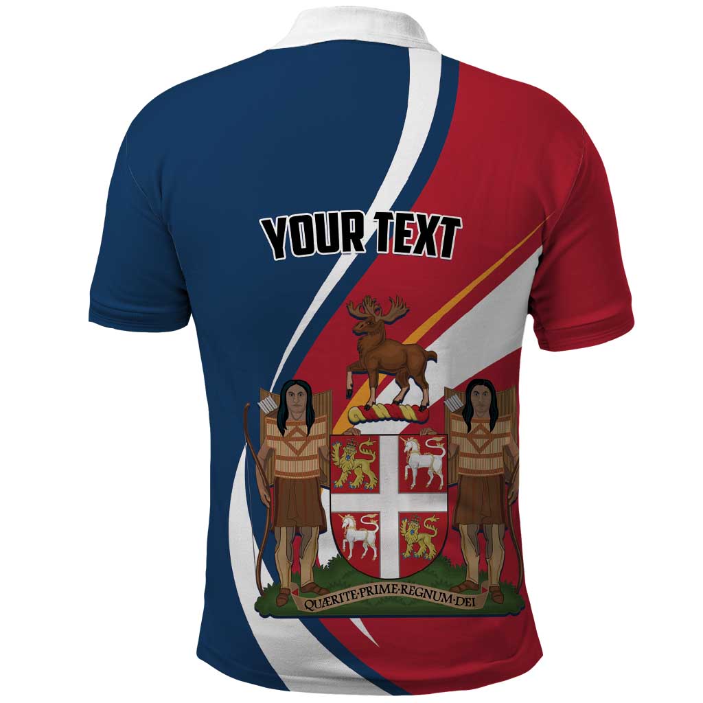 Personalized Canada Newfoundland and Labrador Province Polo Shirt Quaerite prime regnum Dei LT01