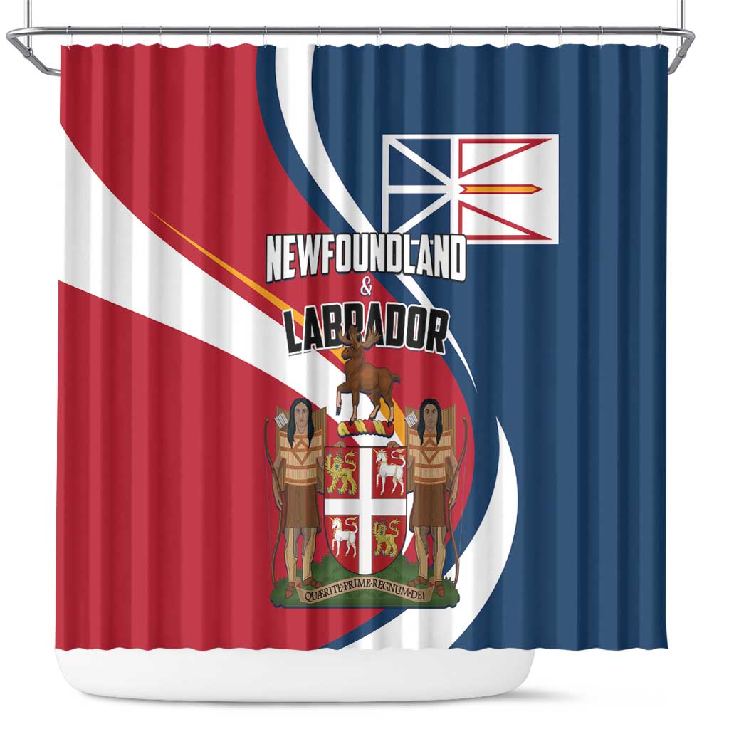 Canada Newfoundland and Labrador Province Shower Curtain Quaerite prime regnum Dei LT01