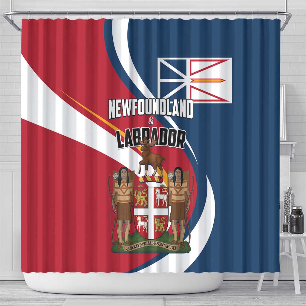 Canada Newfoundland and Labrador Province Shower Curtain Quaerite prime regnum Dei LT01