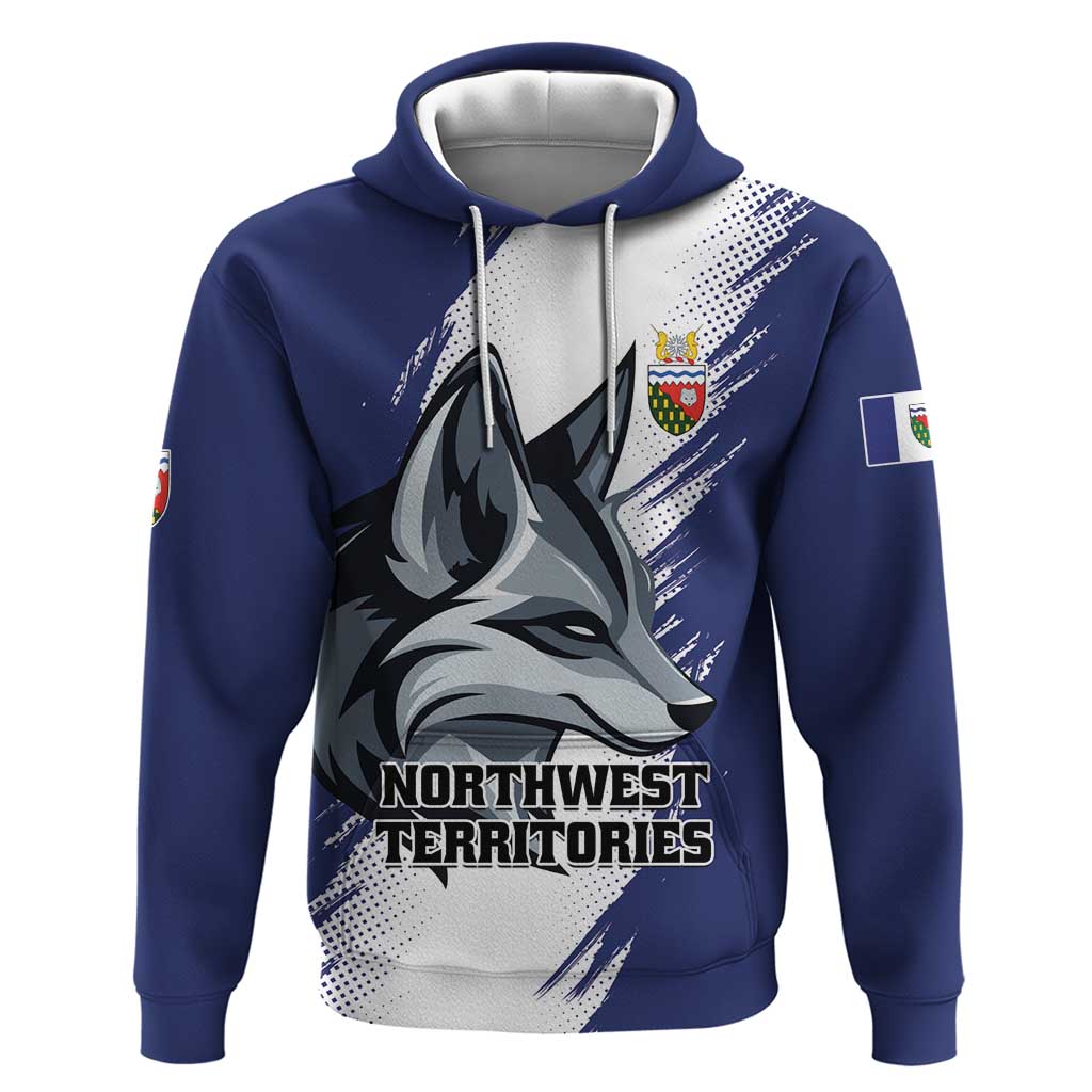 Personalized Canada Northwest Territories Hoodie White Fox Grunge Stylized LT01