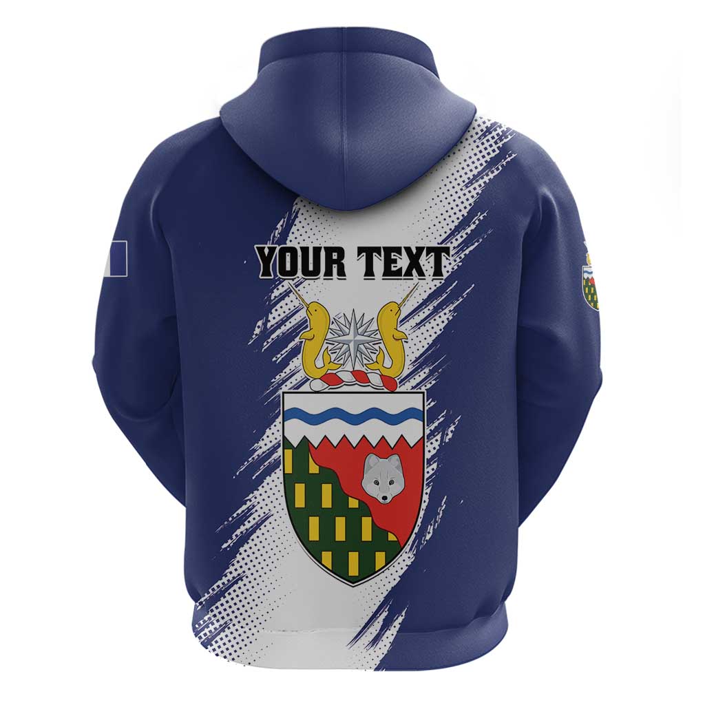Personalized Canada Northwest Territories Hoodie White Fox Grunge Stylized LT01