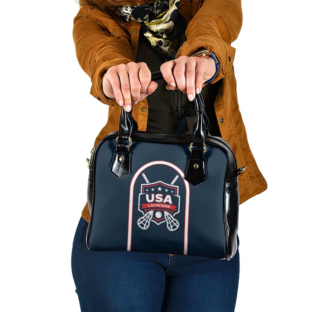 USA 2025 Lacrosse Shoulder Handbag USA Growing the Game Blue Version LT01