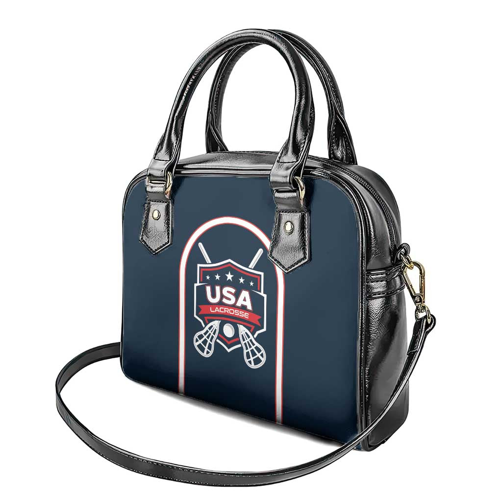 USA 2025 Lacrosse Shoulder Handbag USA Growing the Game Blue Version LT01