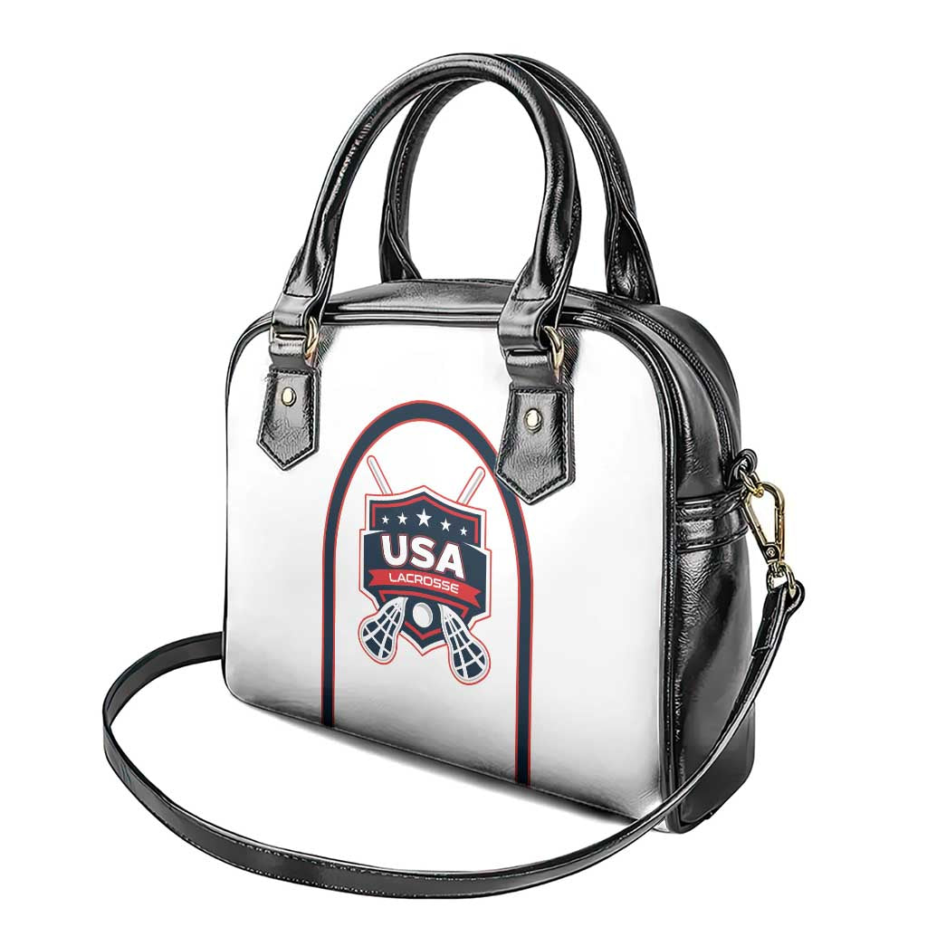USA 2025 Lacrosse Shoulder Handbag USA Growing the Game White Version LT01