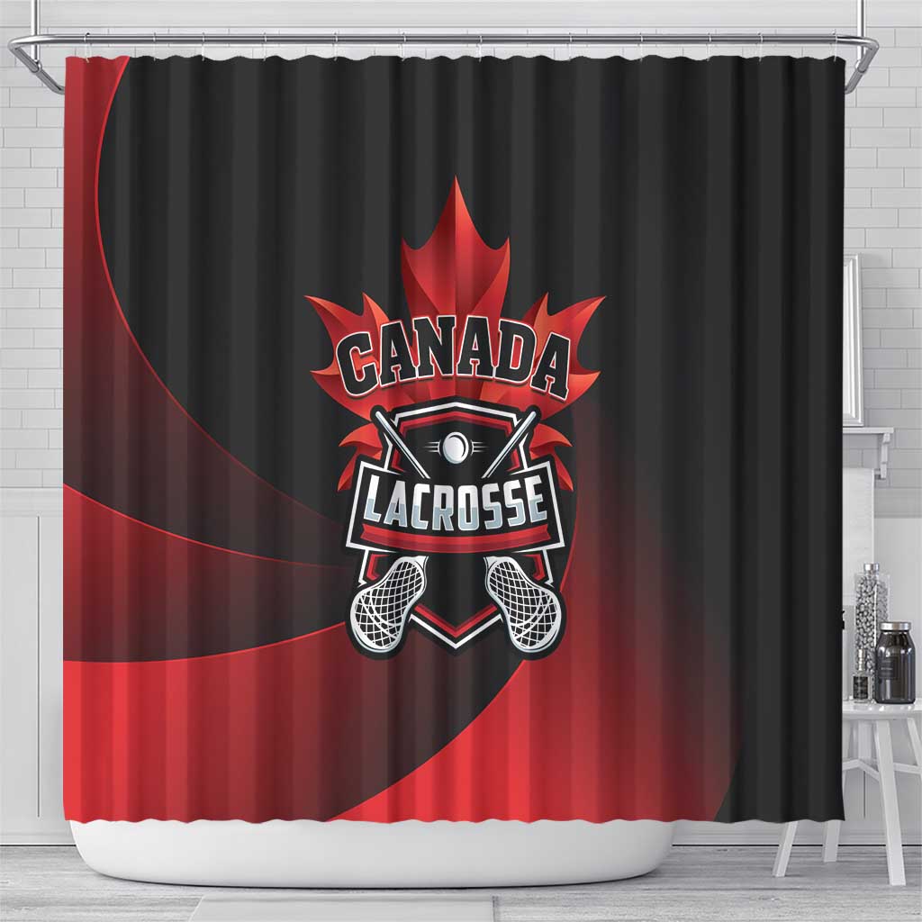 Canada Lacrosse 2025 Shower Curtain Our Country and Our Game LT01