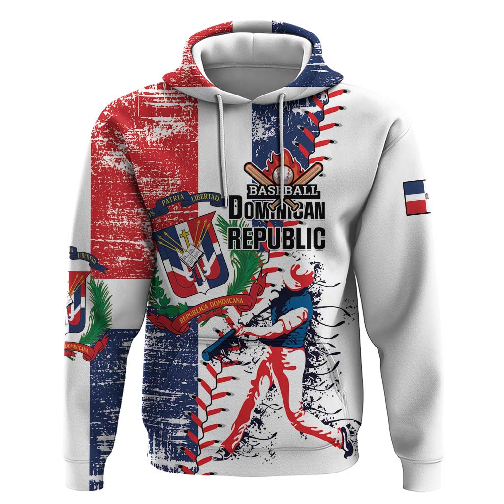 Personalized Baseball Dominican Republic Hoodie Come On Team DR Grunge Style LT01
