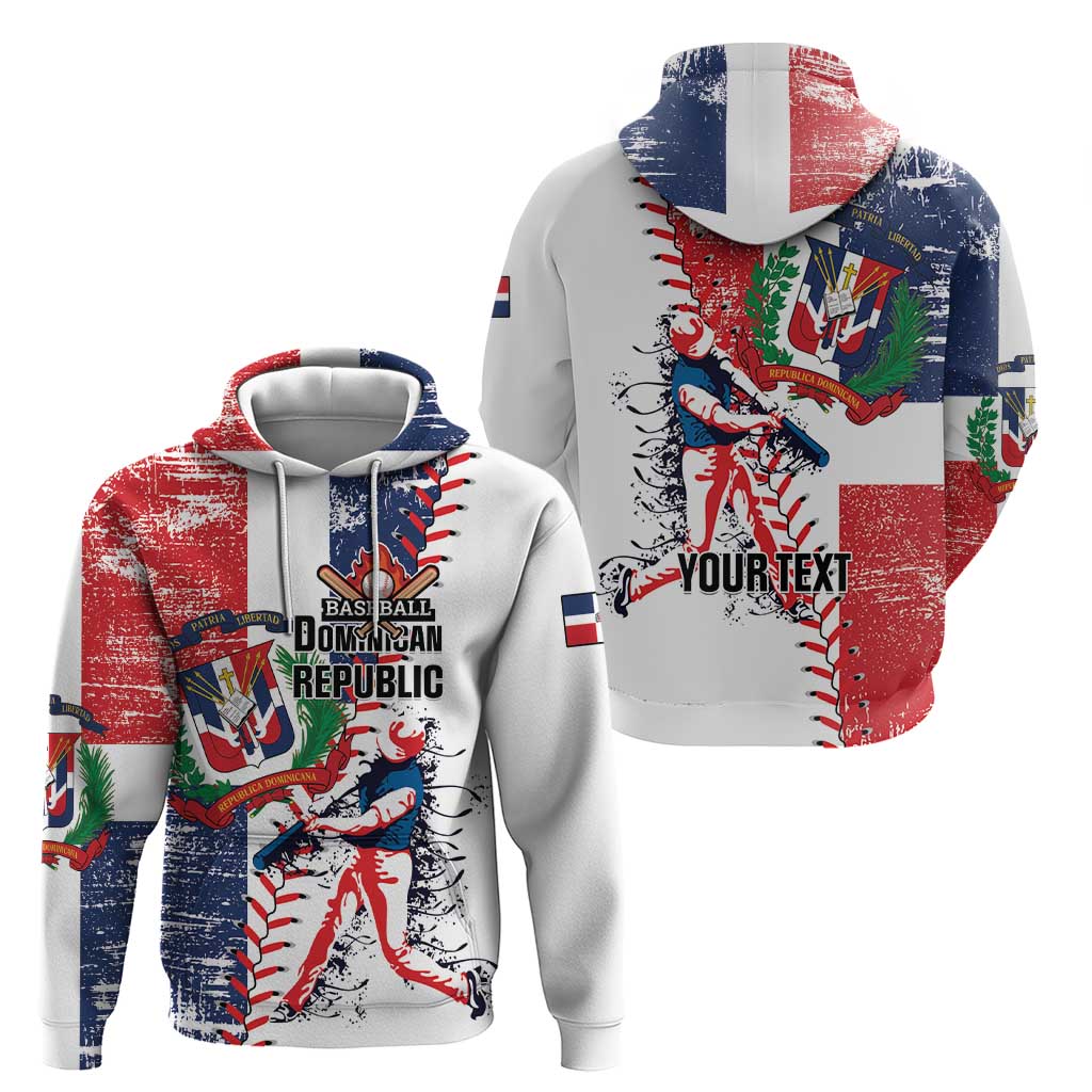 Personalized Baseball Dominican Republic Hoodie Come On Team DR Grunge Style LT01