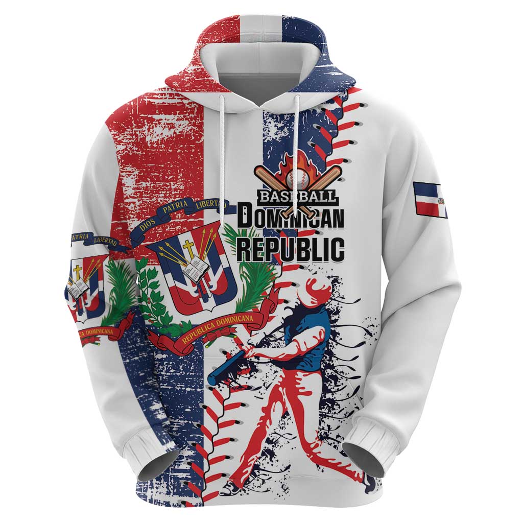 Personalized Baseball Dominican Republic Hoodie Come On Team DR Grunge Style LT01
