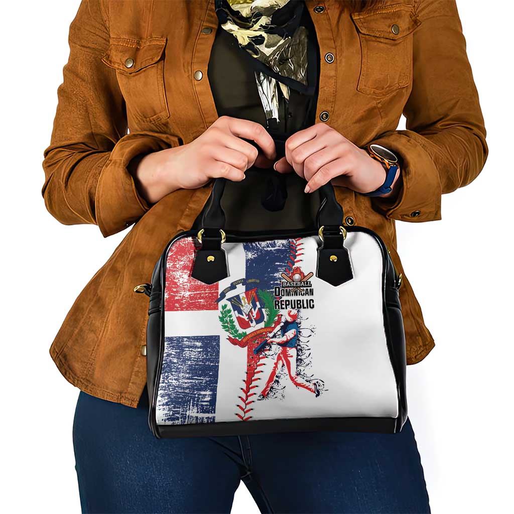 Baseball Dominican Republic Shoulder Handbag Come On Team DR Grunge Style LT01