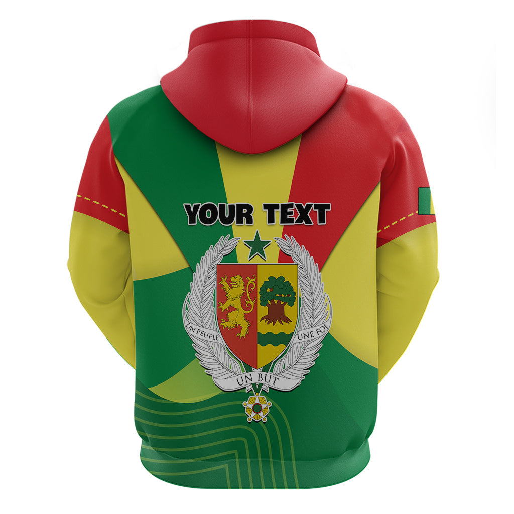 Custom Senegal Hoodie Bahamian Lion Baobab Flag Style LT01