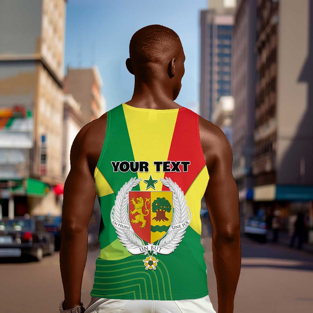 Custom Senegal Men Tank Top with Bahamian Lion and Baobab Flag Style LT01