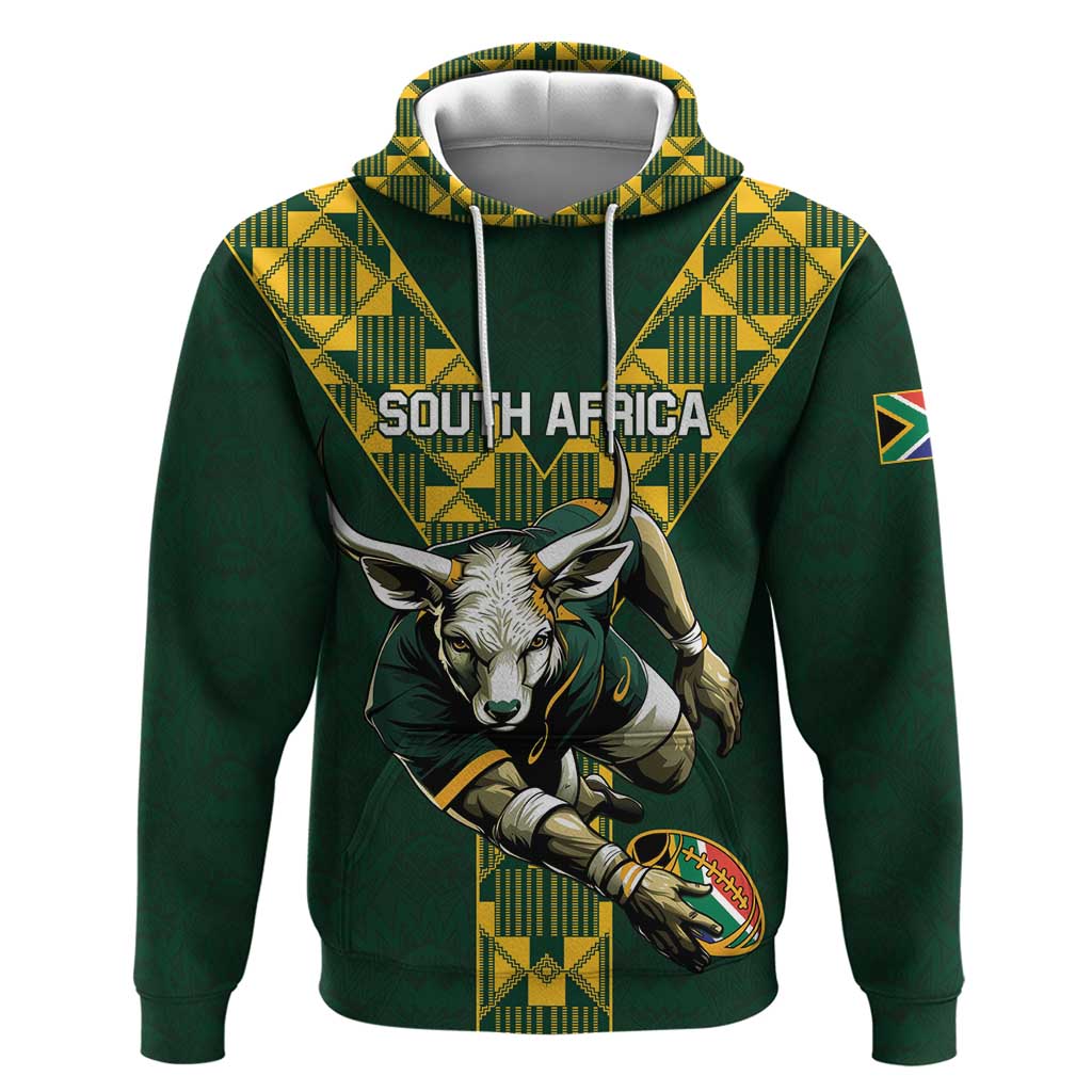 Custom South Africa 2024 Rugby Hoodie Go Springboks Protea Pattern LT01