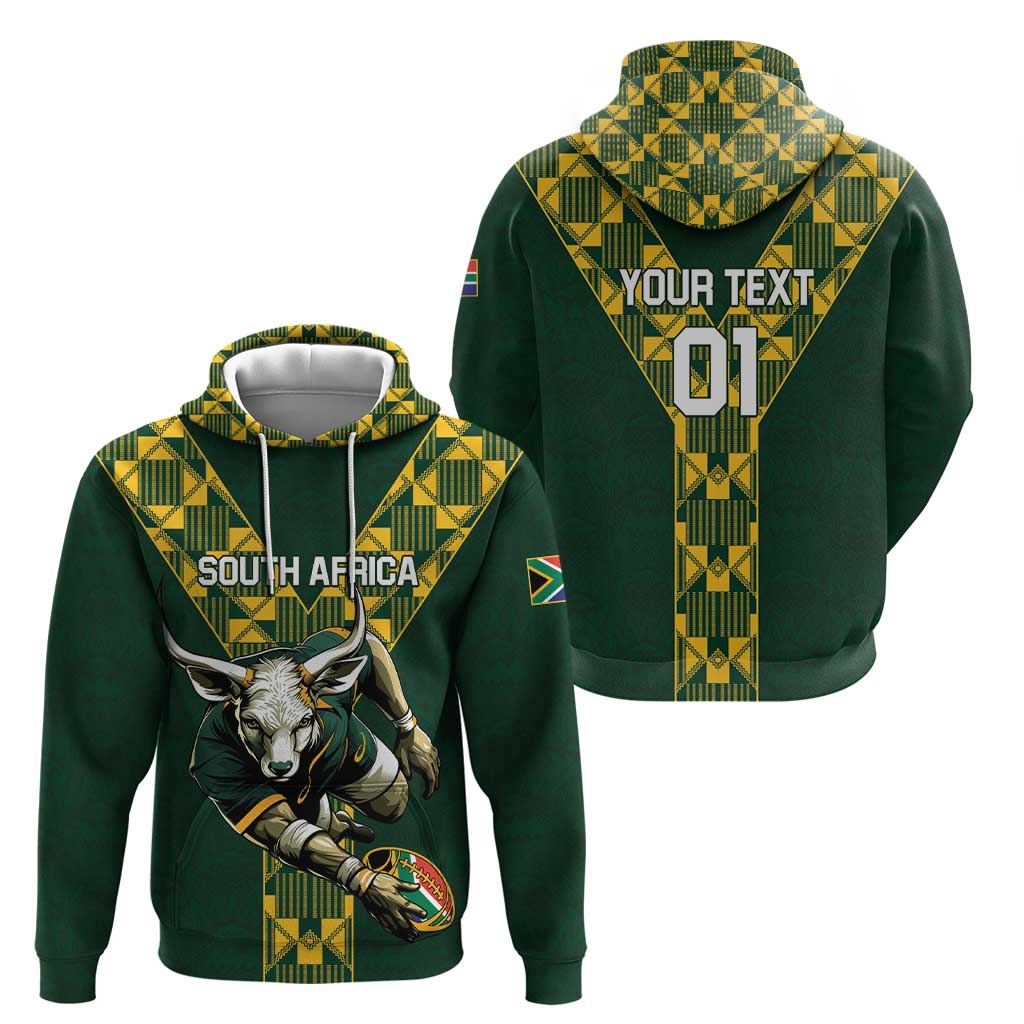 Custom South Africa 2024 Rugby Hoodie Go Springboks Protea Pattern LT01