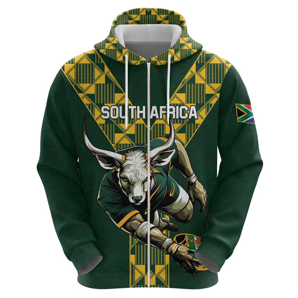 Custom South Africa 2024 Rugby Hoodie Go Springboks Protea Pattern LT01