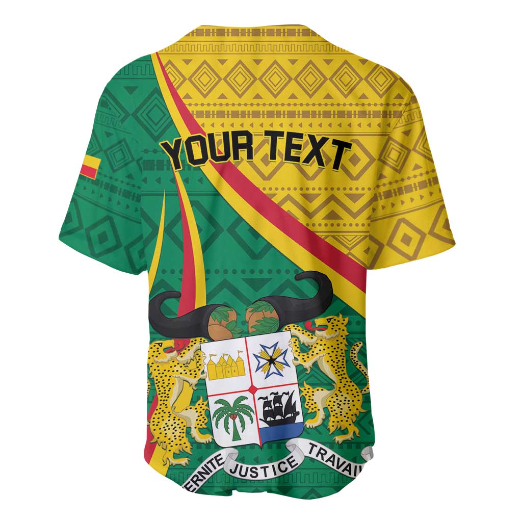 Personalized Benin Independence Day 1960 Baseball Jersey Fraternite Justice Travail LT01
