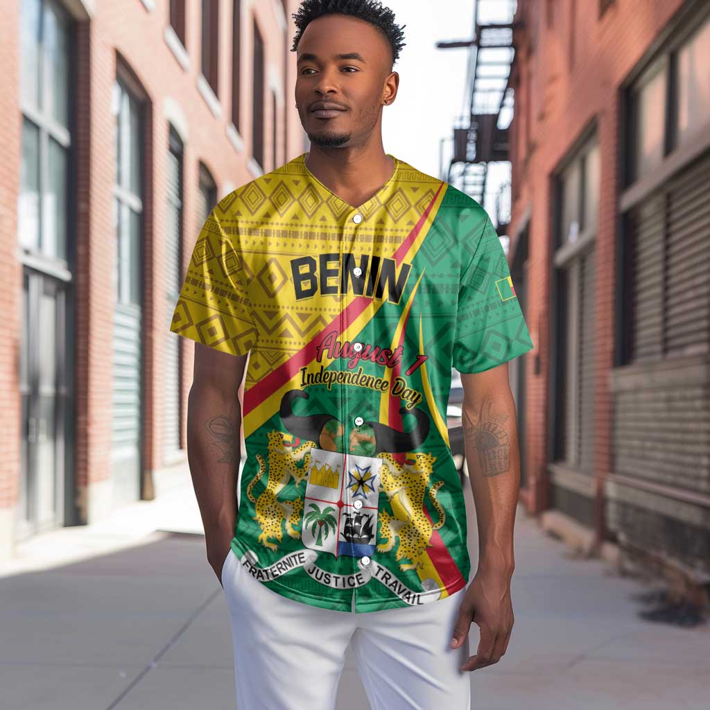 Personalized Benin Independence Day 1960 Baseball Jersey Fraternite Justice Travail LT01