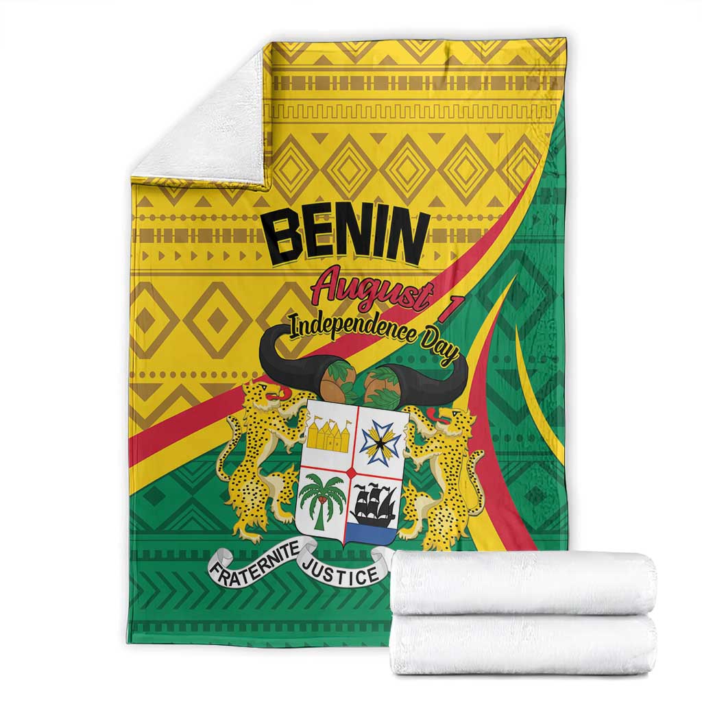 Benin Independence Day 1960 Blanket Fraternite Justice Travail LT01