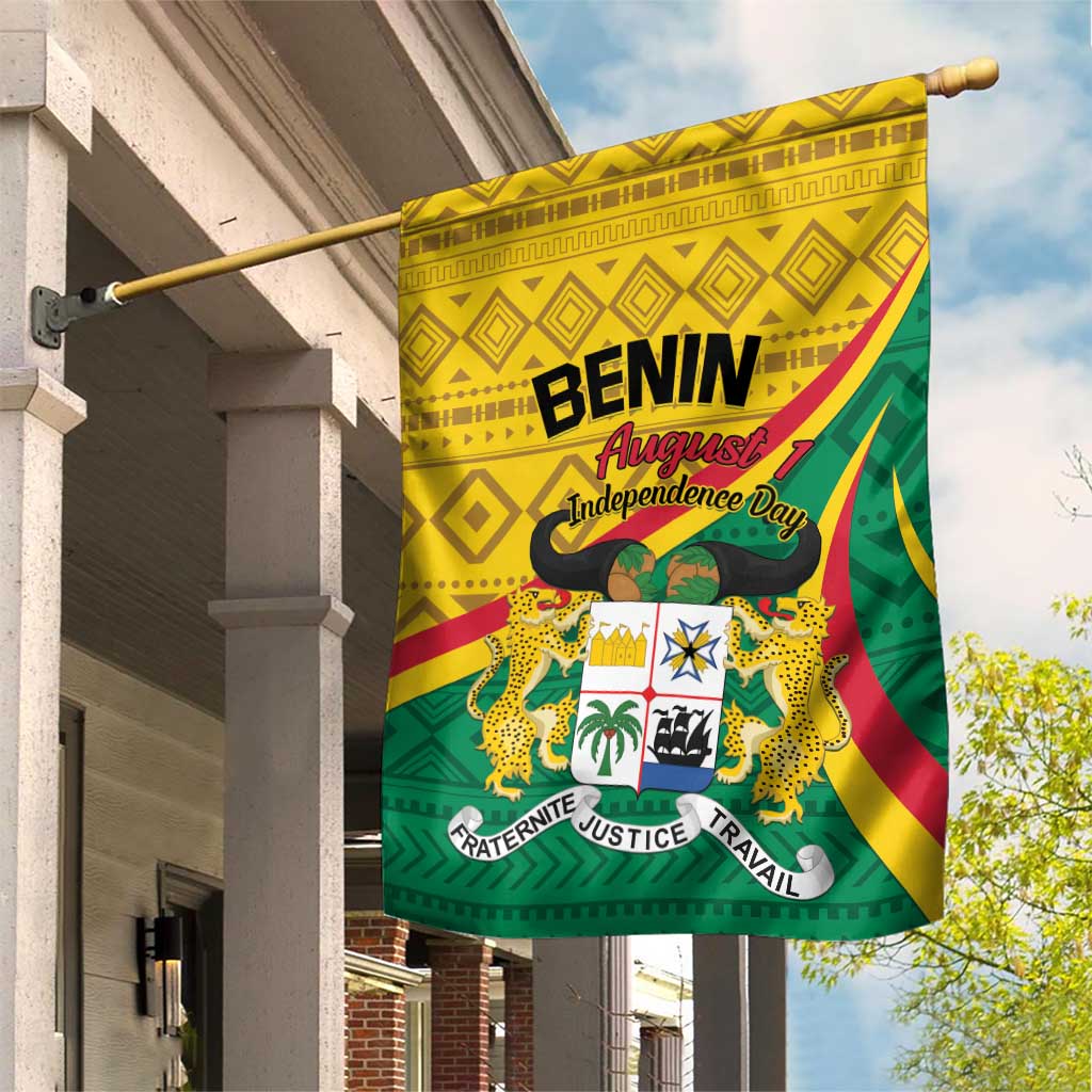 Benin Independence Day 1960 Garden Flag Fraternite Justice Travail LT01