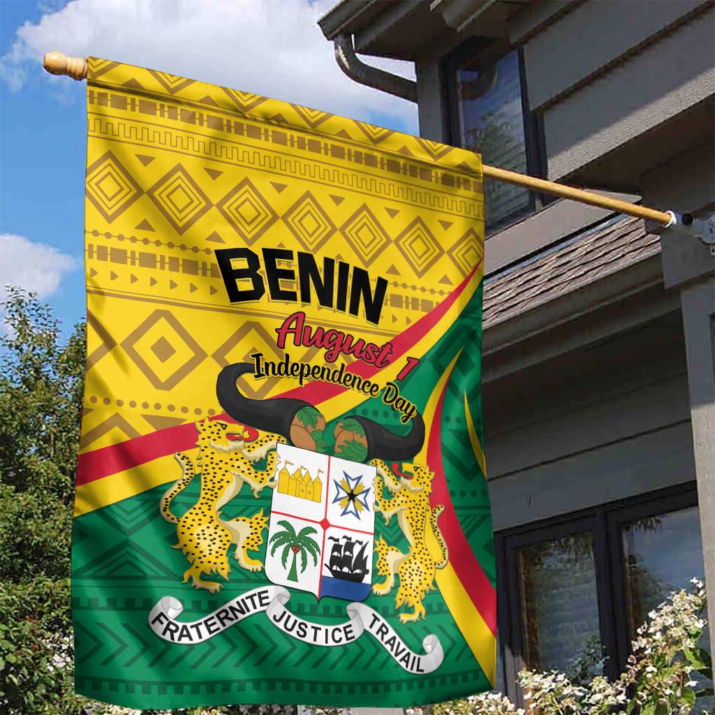 Benin Independence Day 1960 Garden Flag Fraternite Justice Travail LT01