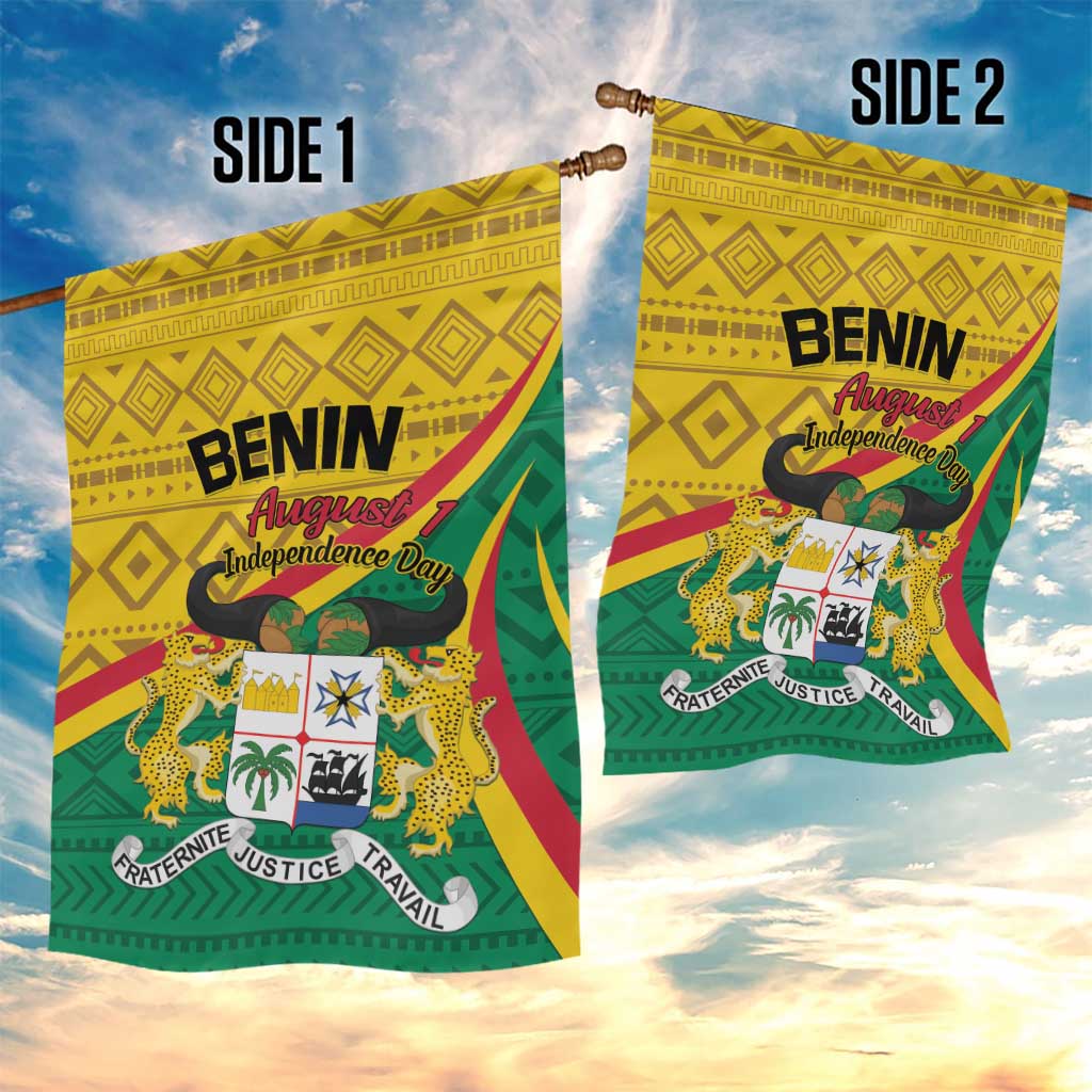 Benin Independence Day 1960 Garden Flag Fraternite Justice Travail LT01