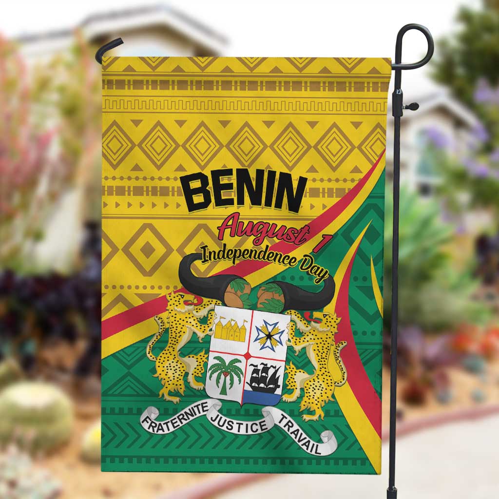 Benin Independence Day 1960 Garden Flag Fraternite Justice Travail LT01