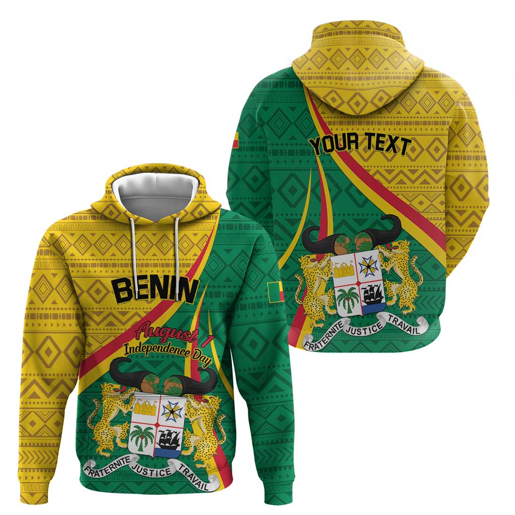 Personalized Benin Independence Day 1960 Hoodie Fraternite Justice Travail LT01